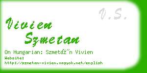 vivien szmetan business card